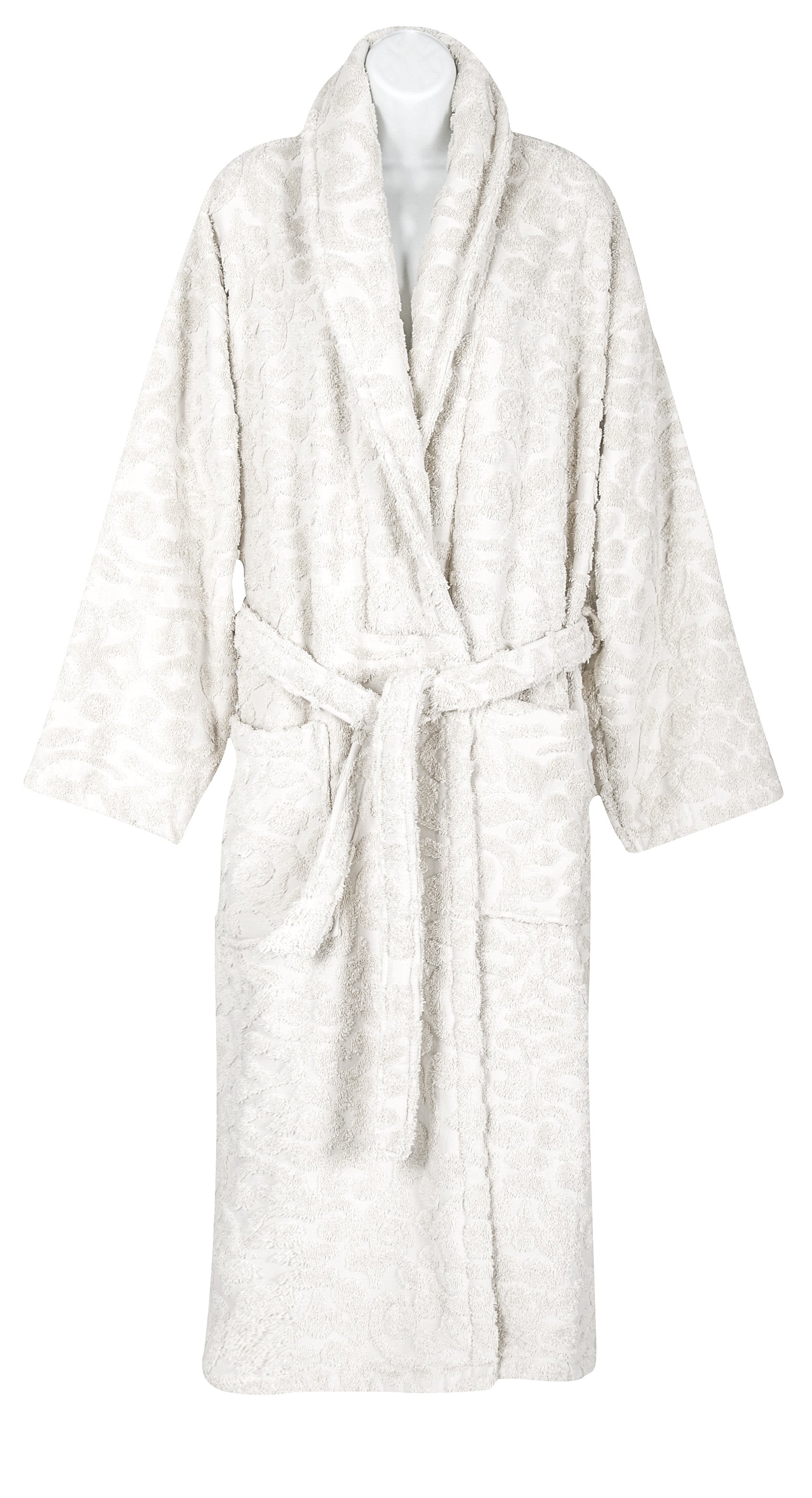 turkish cotton dressing gown Boho Striped Turkish Cotton Bathrobe - Handloomed Peshtemal Robe with Tassels