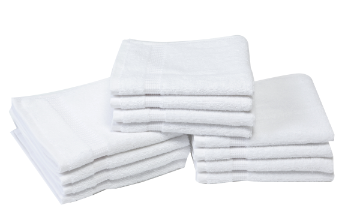 Cambridge Luxury Turkish Cotton Ultra-Soft Washcloths - 12 Pieces - Classic Turkish Towels