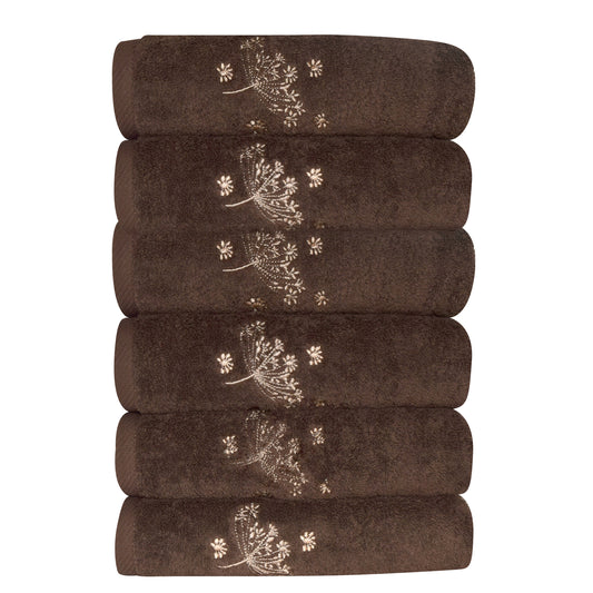 Camilla Turkish Cotton Washcloths - 6 Pieces - Classic Turkish Towels