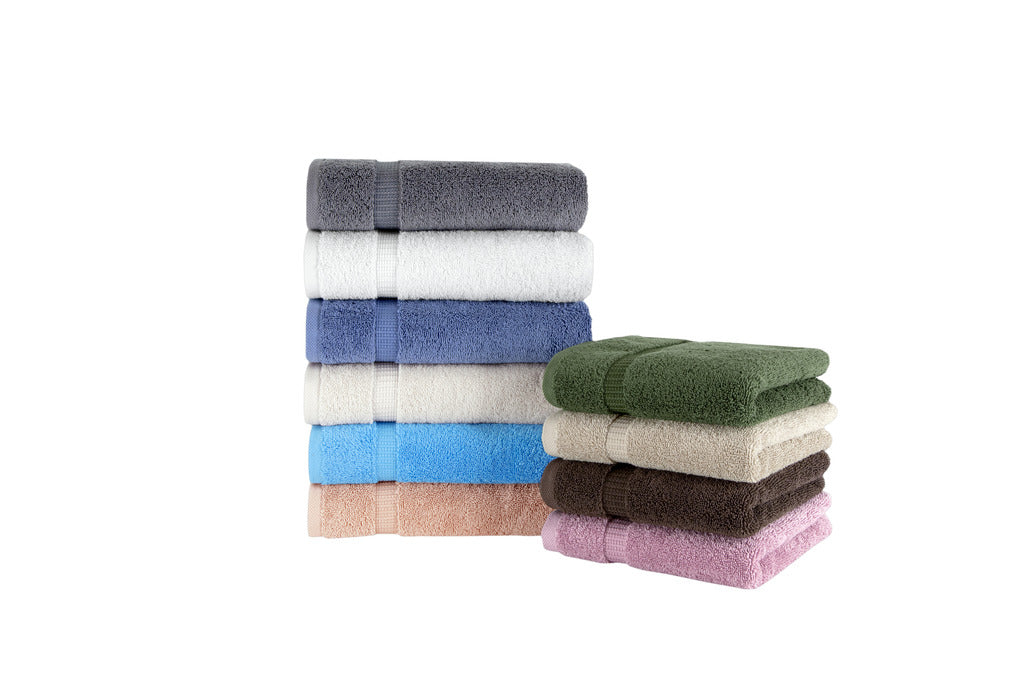 Villa Turkish Cotton Bath Towels - 4 Pieces, White