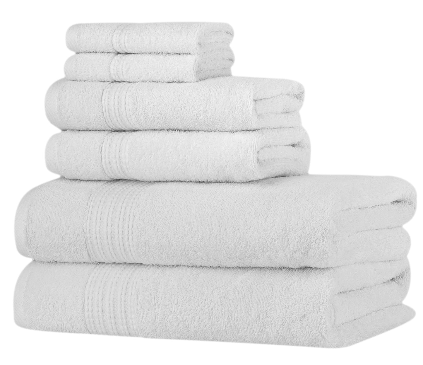 Nine West - Glare Premium Luxury 6 Pc Bale Pack Towel Set- 100% Turkish Cotton