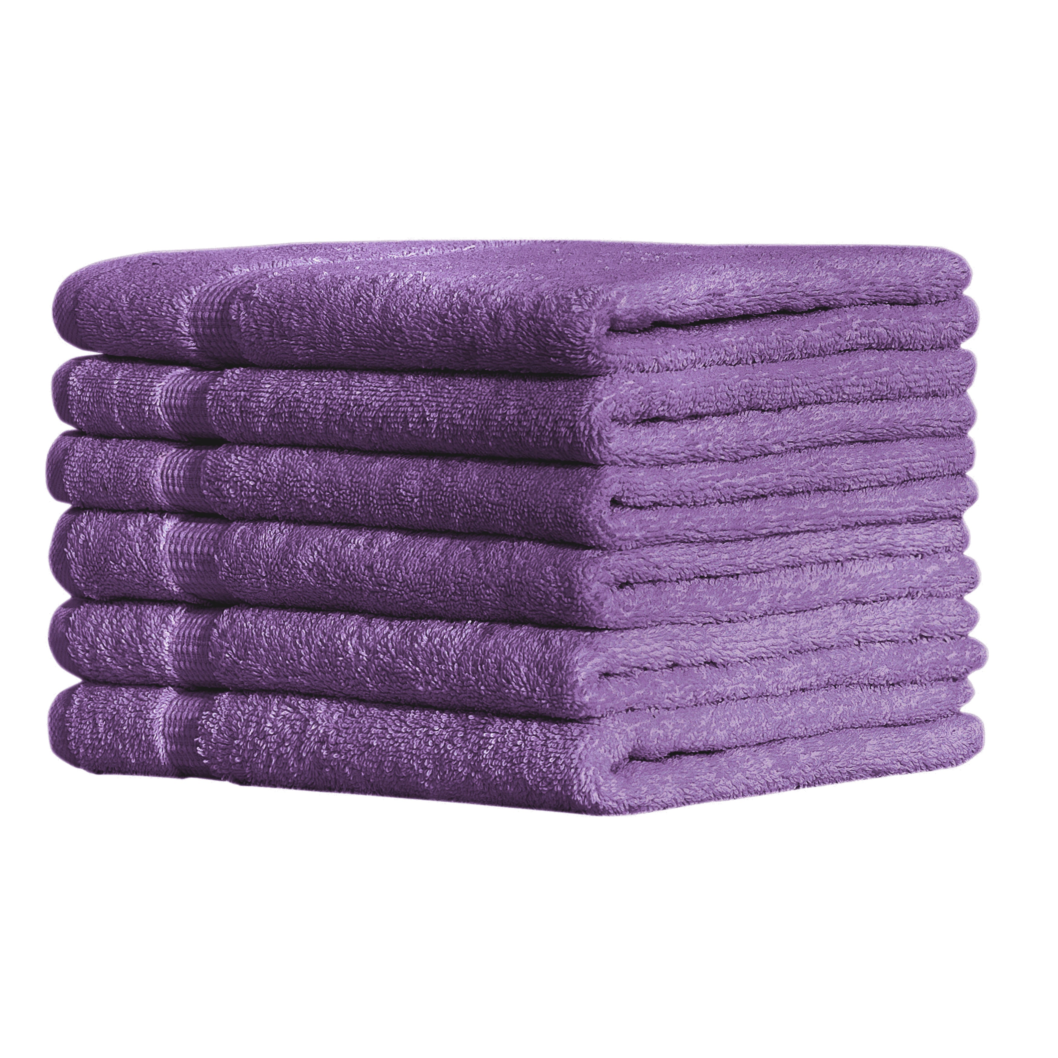 SALBAKOS - 100% Turkish Cotton Hand Towels Set 6 Pieces 16"x30" | Quick Dry, Absorbent & Soft Towels for Hotel & Spa