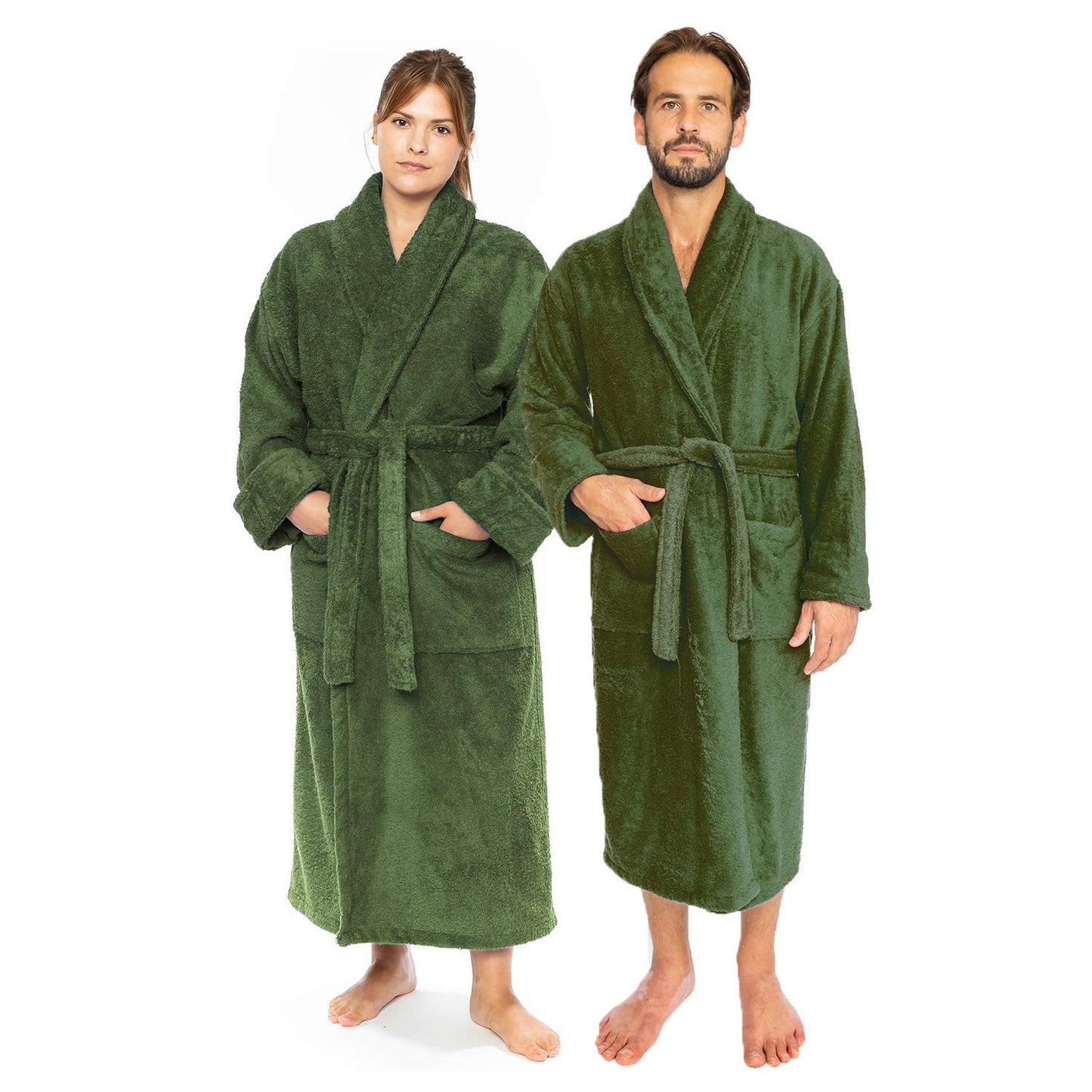 Classic Turkish Combed Cotton Luxurious Thick Unisex Bathrobes - Classic Turkish Towels