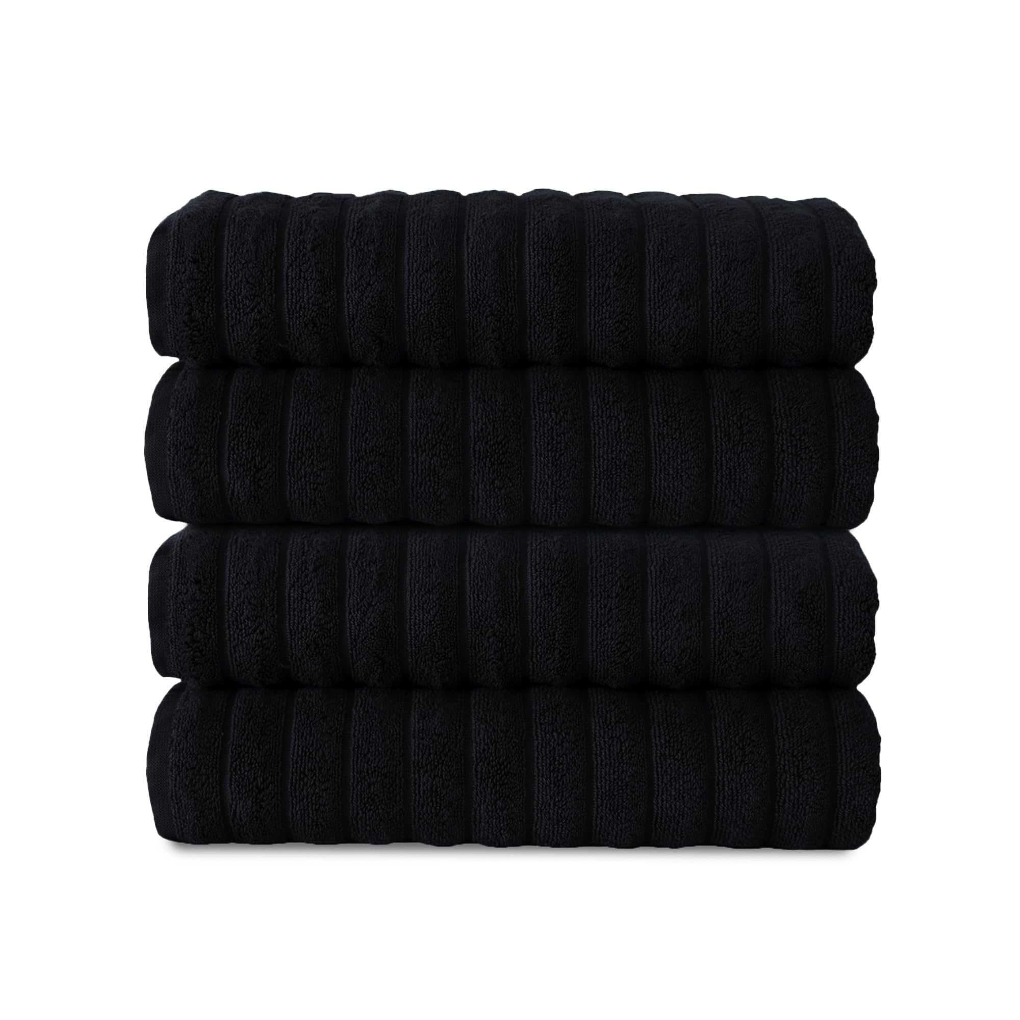 Brampton Premium 4 Piece Turkish Cotton Bath Towels 27"x54" | Ultra-Soft, Absorbent Towels for Spa & Hotel