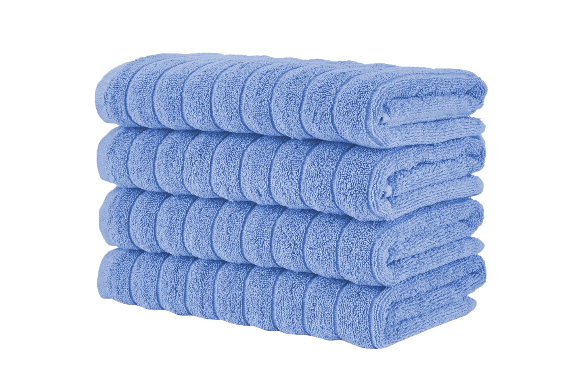Brampton Premium 4 Piece Turkish Cotton Bath Towels 27"x54" | Ultra-Soft, Absorbent Towels for Spa & Hotel