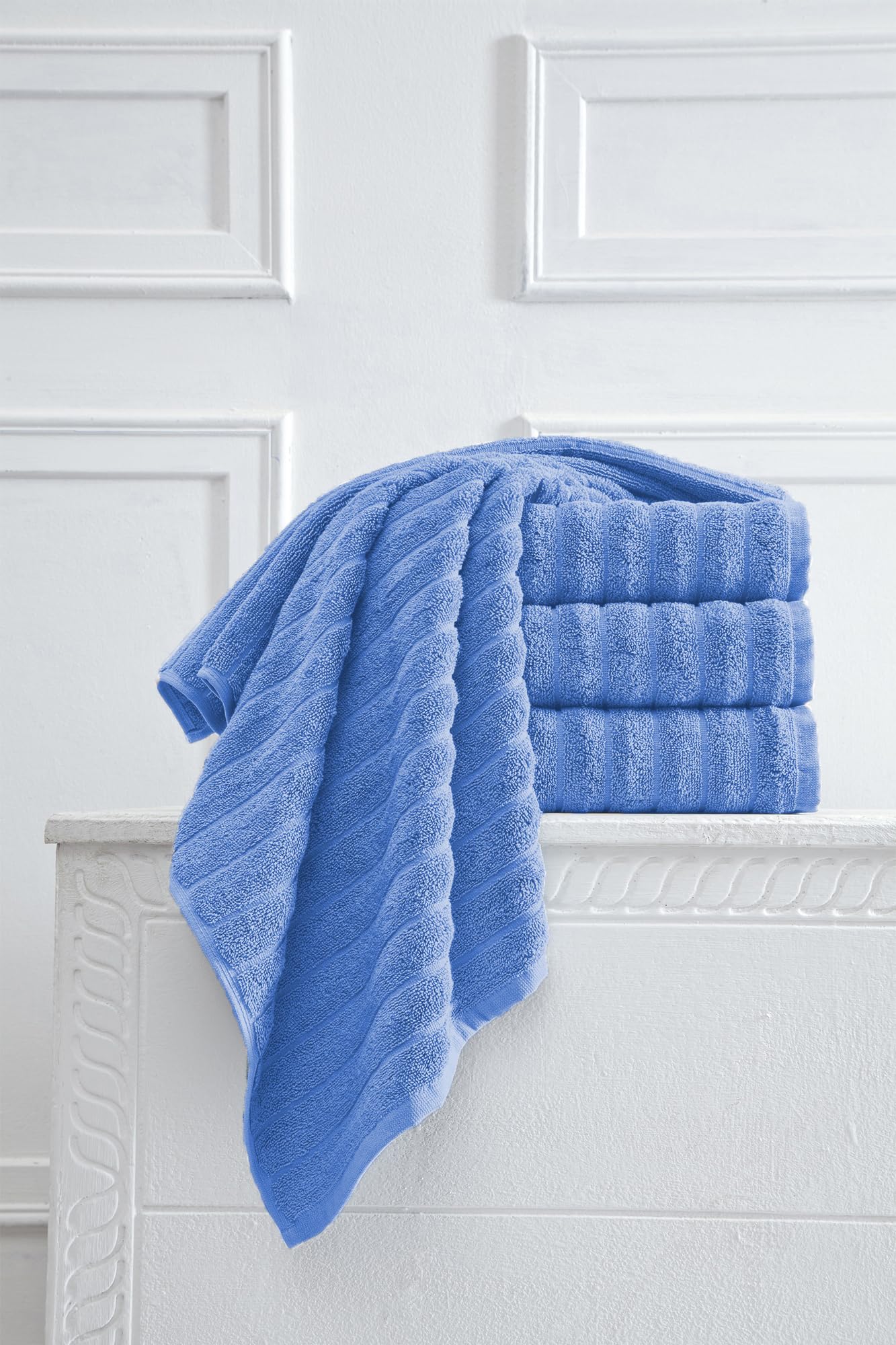 Brampton Premium 4 Piece Turkish Cotton Bath Towels 27"x54" | Ultra-Soft, Absorbent Towels for Spa & Hotel