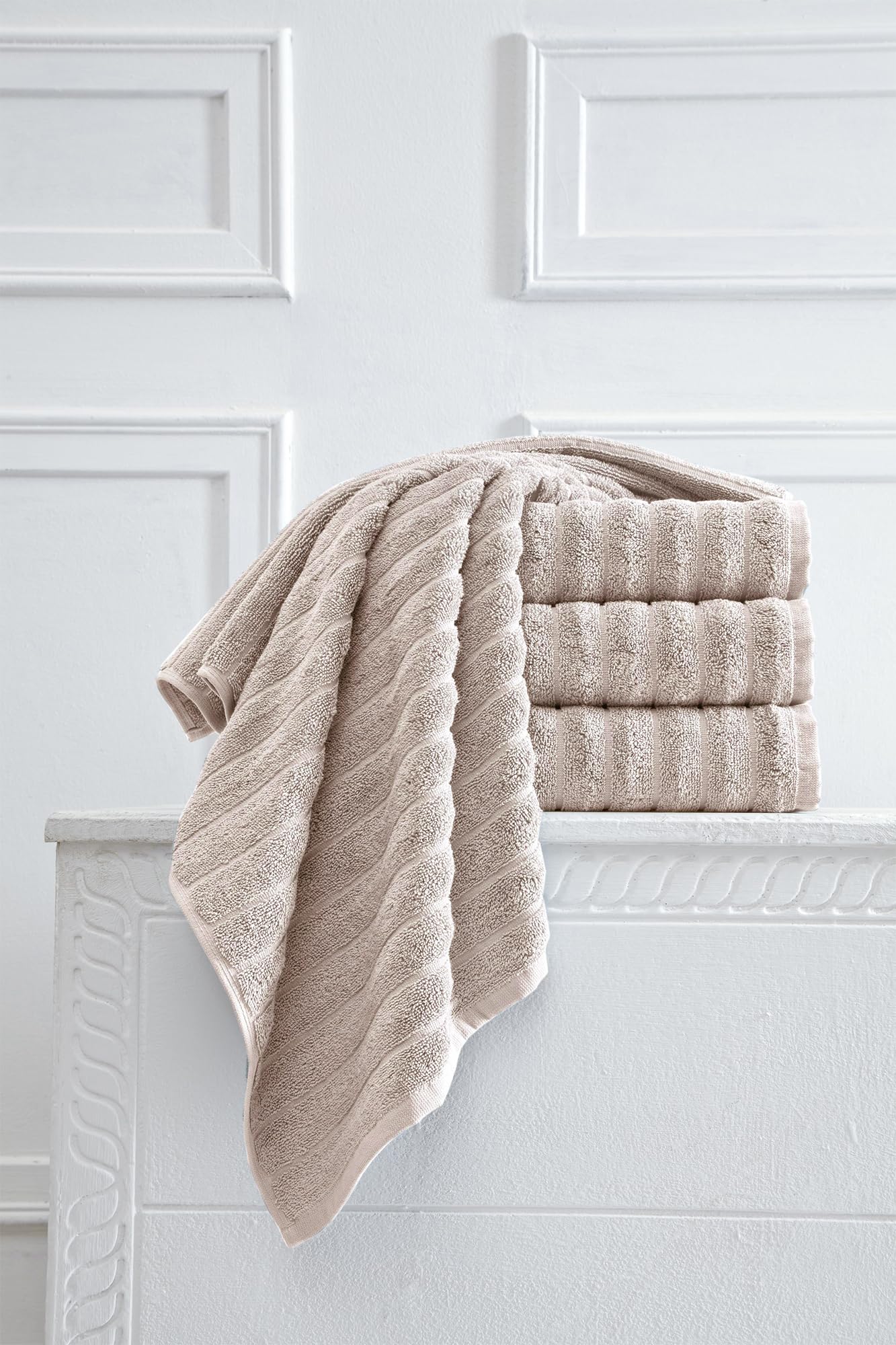 Brampton Premium 4 Piece Turkish Cotton Bath Towels 27"x54" | Ultra-Soft, Absorbent Towels for Spa & Hotel