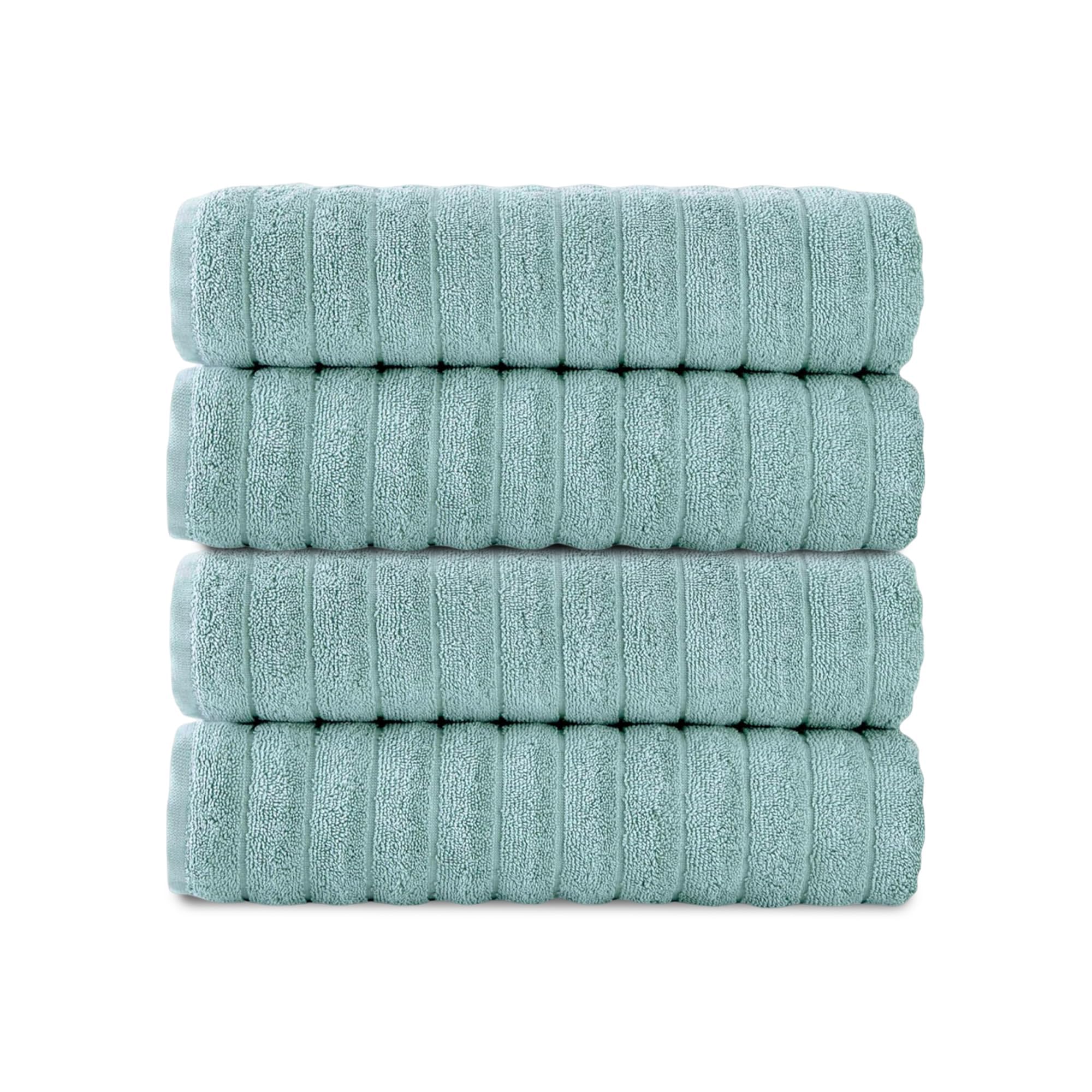 Brampton Premium 4 Piece Turkish Cotton Bath Towels 27"x54" | Ultra-Soft, Absorbent Towels for Spa & Hotel