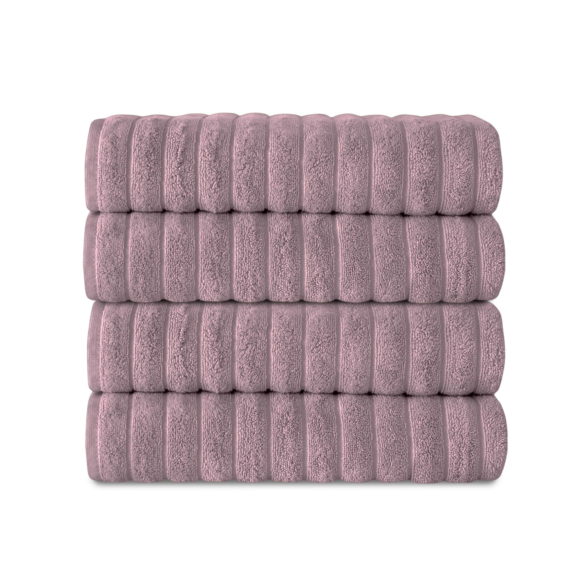 Brampton Premium 4 Piece Turkish Cotton Bath Towels 27"x54" | Ultra-Soft, Absorbent Towels for Spa & Hotel