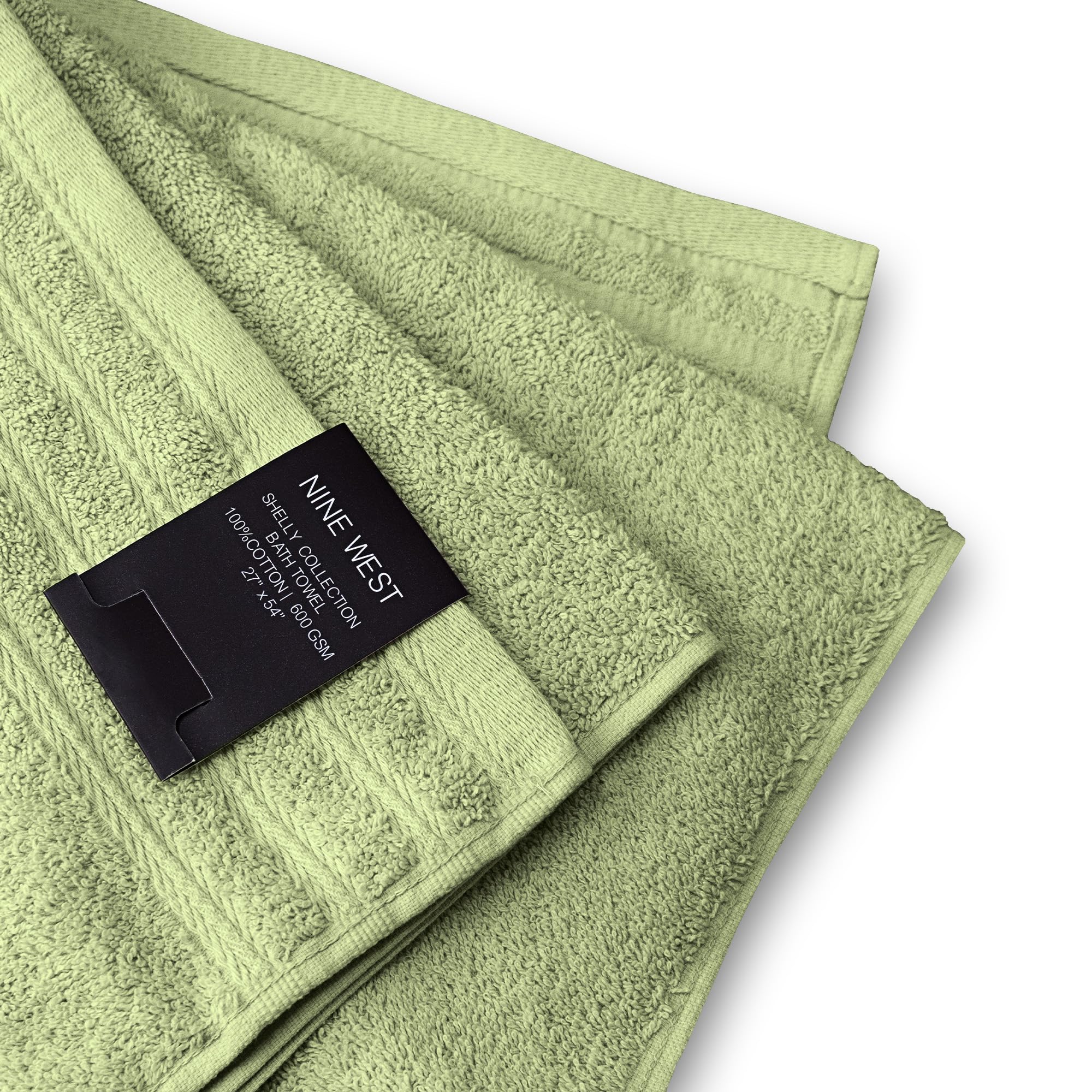 Nine West 4 Piece Premium Bath Towels Set - 100% Cotton Terry Cloth, Absorbent & Soft, Machine Washable & Quick Dry - 27"x54" Set of 4