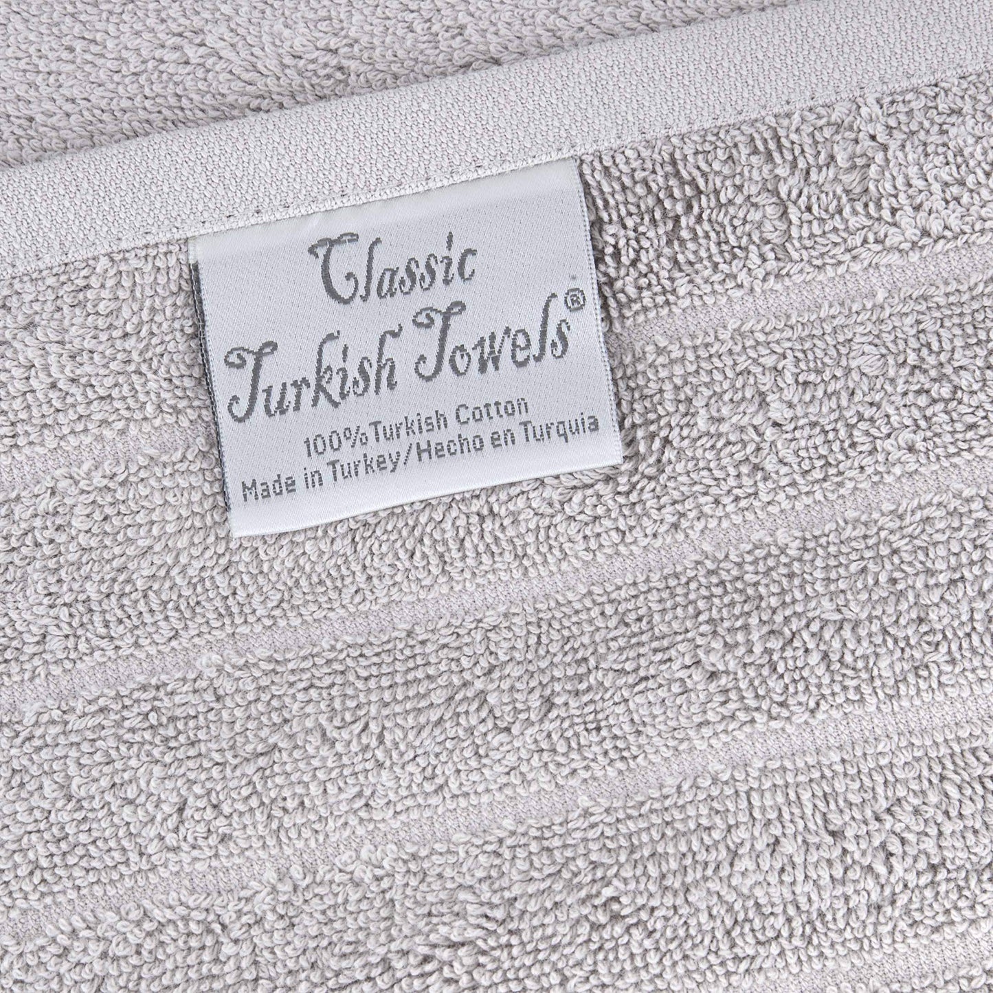 Classic Turkish Towels 100% Turkish Cotton Washcloths Set of 6, Absorbent & Quick Dry, Face Towels Wash Cloths for Hotel, Spa & Gym I 13"x13"