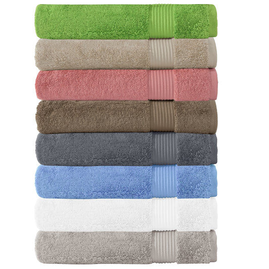 Amadeus Luxury Turkish Cotton Soft Washcloths - 12 Pieces