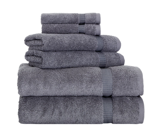 Towels Beyond - Luxury 6-Piece Towel Set - 2 Bath Towels, 2 Hand Towels & 2 Washcloths - Soft, Quick Dry, Highly Absorbent & Durable - Home & Spa