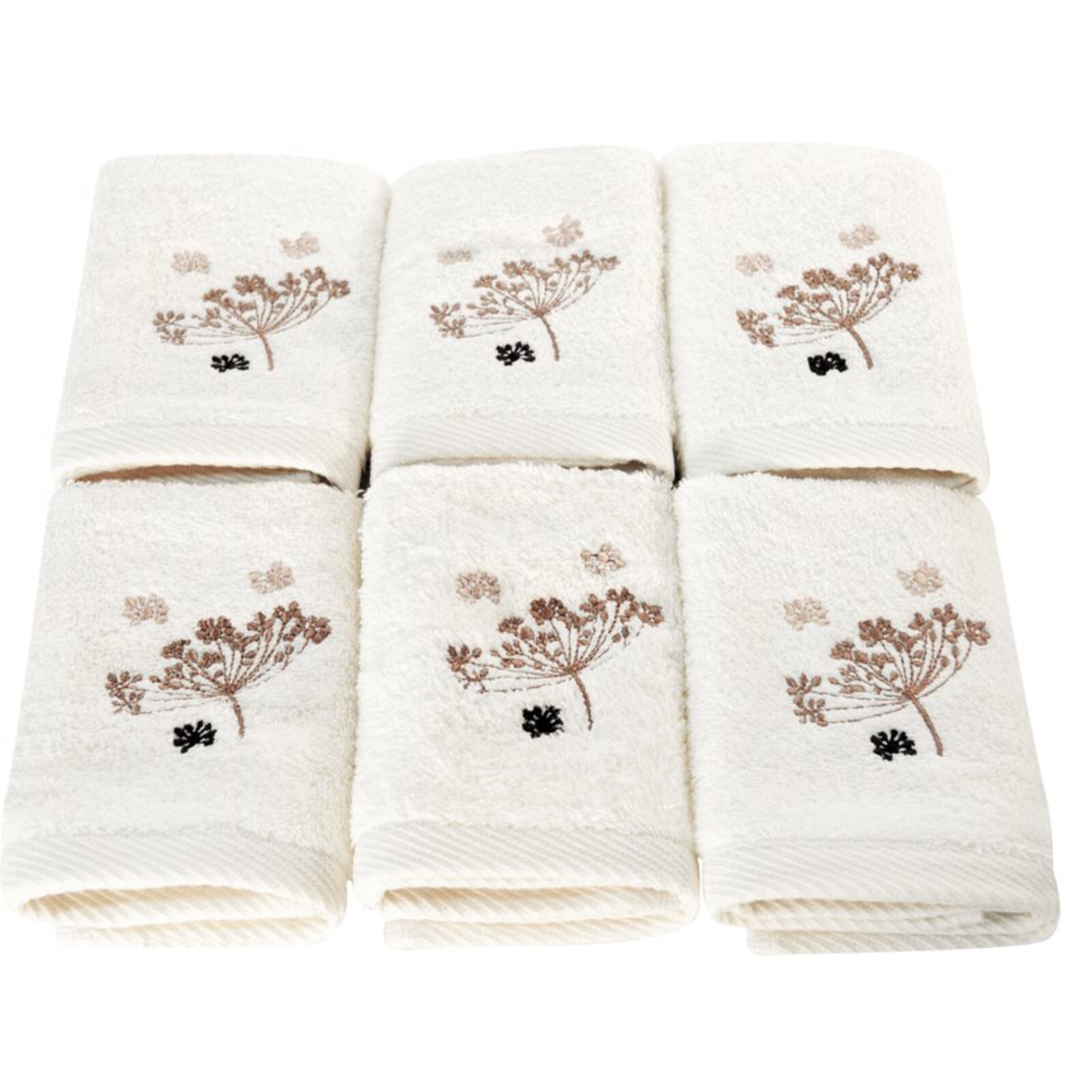 Camilla Turkish Cotton Washcloths - 6 Pieces