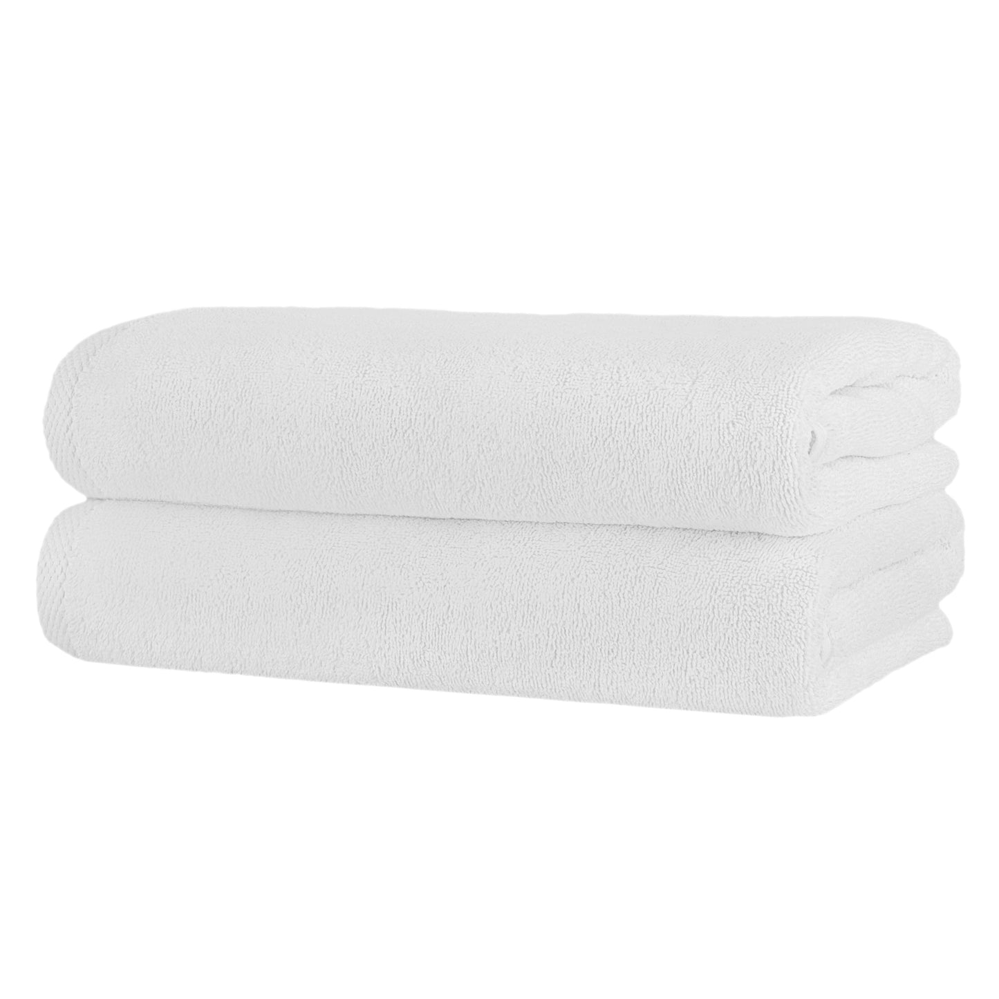 NINE WEST - Premium Luxury Hotel Collection 2 Bath Towels 28X54 - White - Classic Turkish Towels