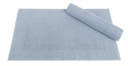 2 Piece Cotton Bath Mat Set - Non-Slip & Absorbent Bathroom Rugs | Machine Washable 100% Cotton Bath Mats (20"x34") - Classic Turkish Towels