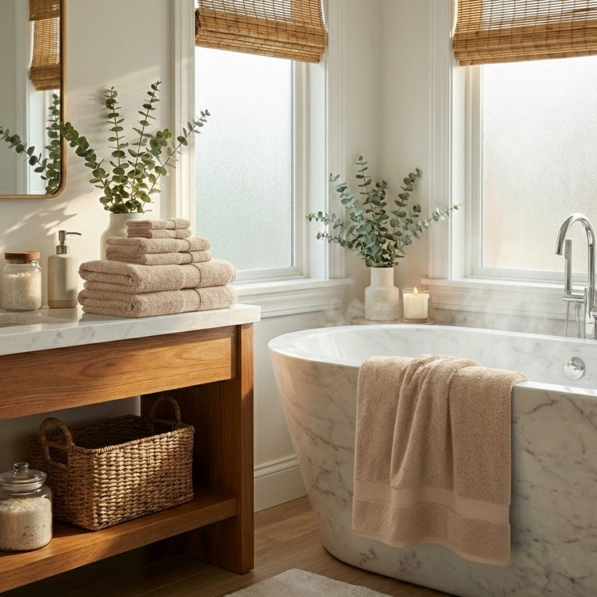 Towels Beyond - Luxury 8 Piece Towel Set for Bathroom, 100% Turkish Micro Cotton, Quick Dry, Soft and Absorbent Bath Towels, Hand Towels, and Washcloths, Madison Collection - Classic Turkish Towels