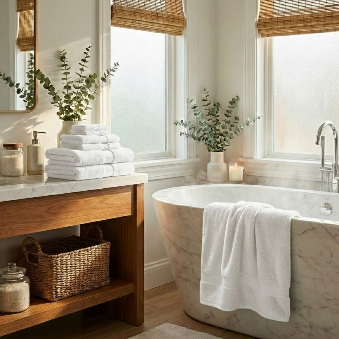 Towels Beyond - Luxury 8 Piece Towel Set for Bathroom, 100% Turkish Micro Cotton, Quick Dry, Soft and Absorbent Bath Towels, Hand Towels, and Washcloths, Madison Collection - Classic Turkish Towels