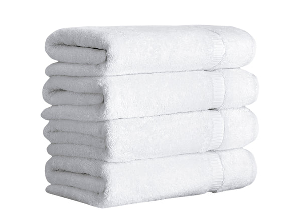 Cambridge Luxury Ultra-Soft and Premium Heavy Duty 100% Classic Turkish Cotton Bath Towels - 4 Pieces (27X54") - Classic Turkish Towels