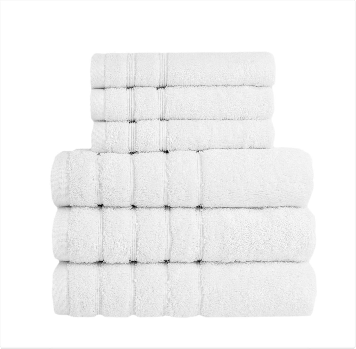 Barnum Turkish Cotton Luxury Thick and Plush Family Towel Set of 8 - Large  Bath Towels