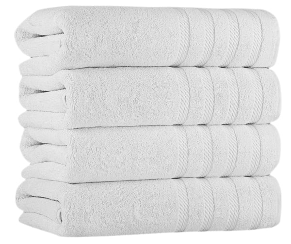 Antalya Turkish Cotton Luxury Bath Towels - 4 Pieces - Classic Turkish Towels