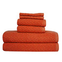 Towels Beyond Luxury 6 Piece Genuine Cotton Bath Towel Set - Jacquard Woven Soft Textured Towels Made with 100% Turkish Cotton - Classic Turkish Towels