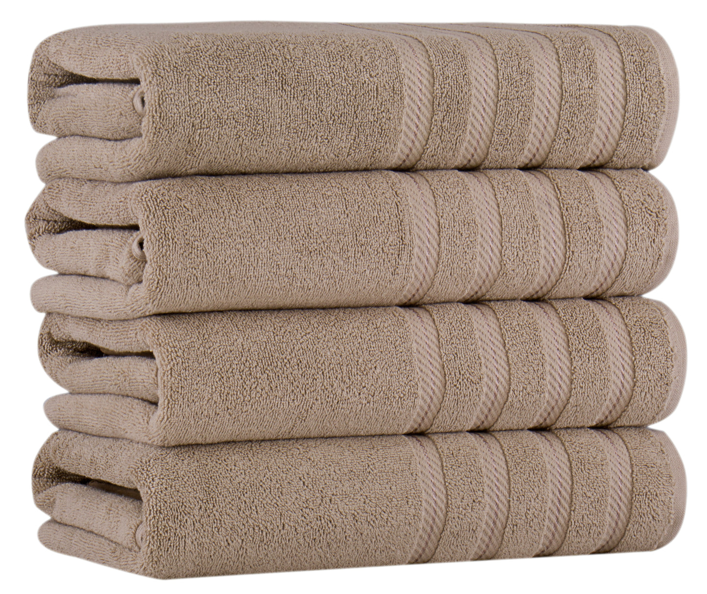 Antalya Turkish Cotton Luxury Bath Towels - 4 Pieces - Classic Turkish Towels