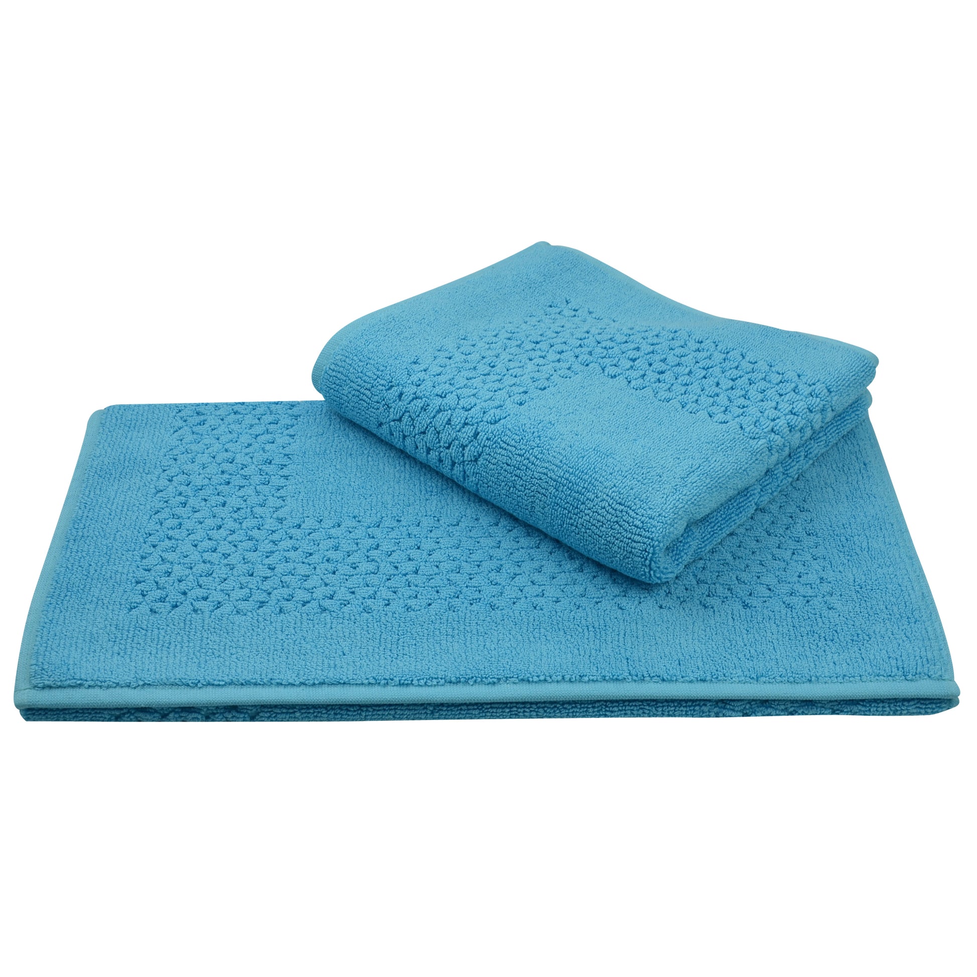 Mei-Tal Turkish Cotton Bath Mat - 2 Pieces - Classic Turkish Towels