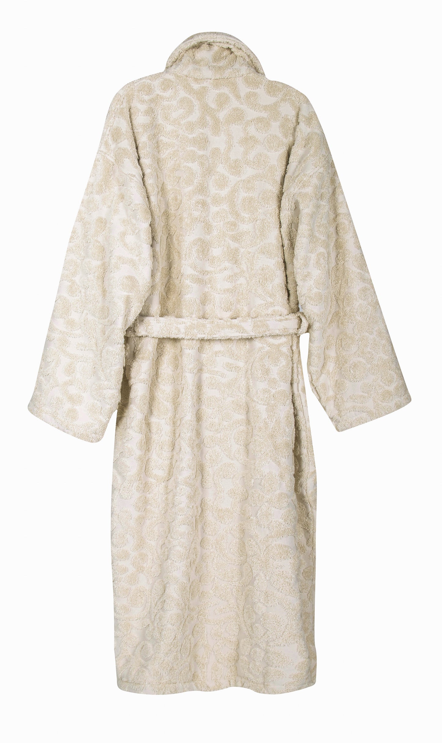 Duchene Jacquard Turkish Cotton Bathrobe - Classic Turkish Towels