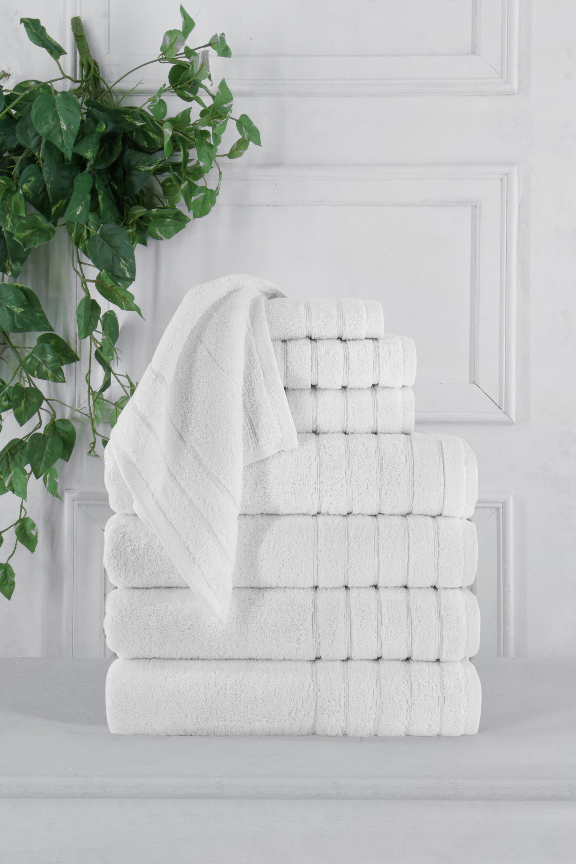 Lavish Home 100% Cotton Hotel 6 Piece Towel Set - Green, 1 unit