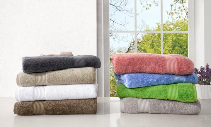 Classic Turkish Towels Amadeus Luxury Turkish Cotton Hotel Collection Quick Drying Bath Towels - 4 Pieces