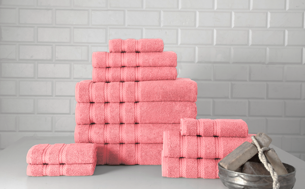 Antalya Turkish Cotton Towel Set of 12 - Classic Turkish Towels