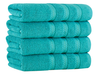 Antalya Turkish Cotton Hand Towels - 4 Pieces - Classic Turkish Towels