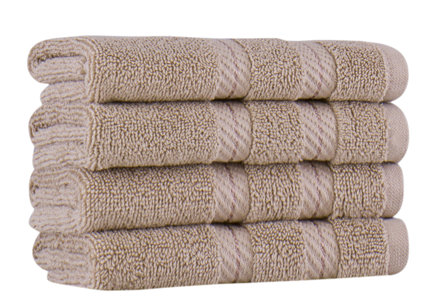 Antalya Turkish Cotton Washcloths - 4 Pieces - Classic Turkish Towels