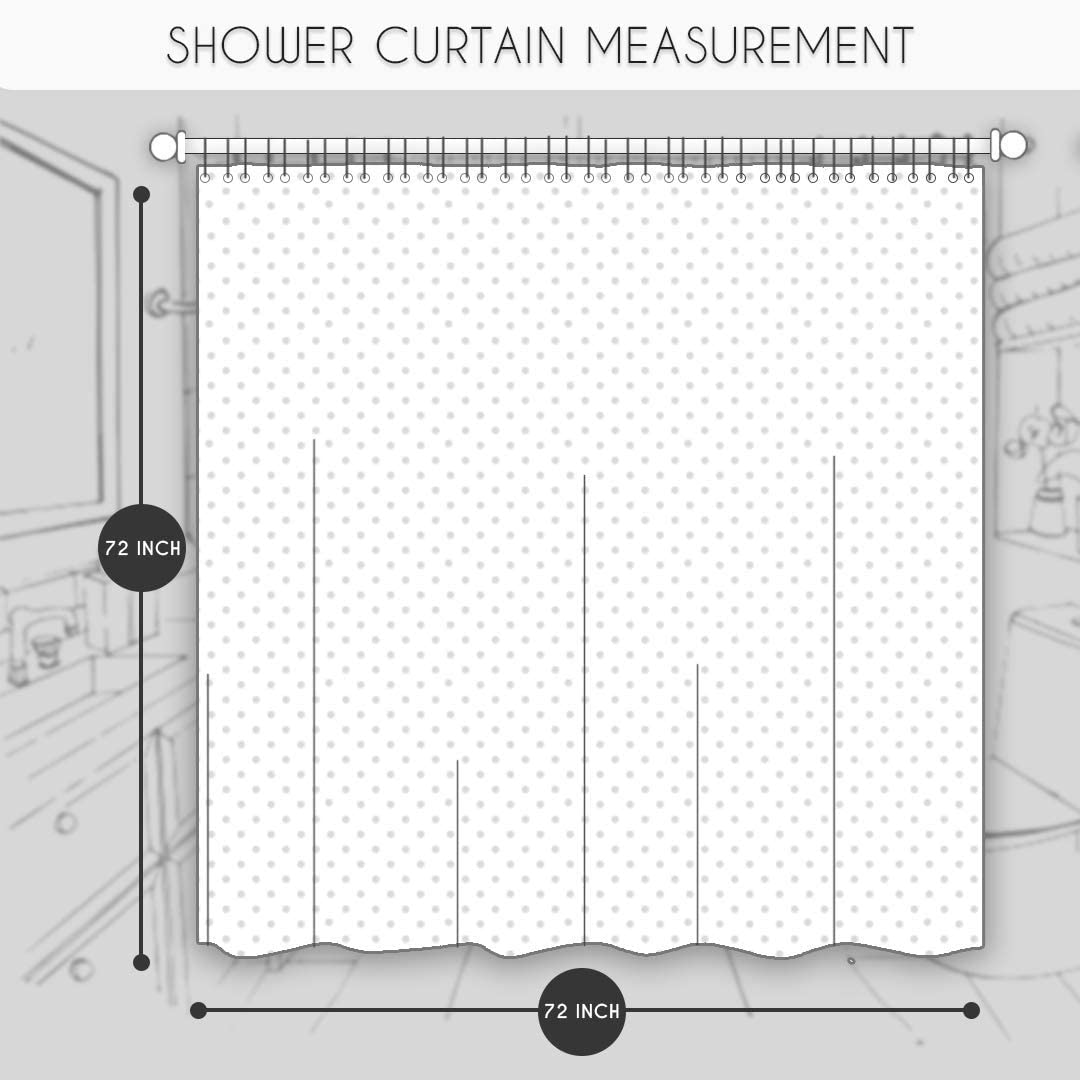 Corner Play Shower Curtain, Heavy Duty Design with 12 Grommets and Hooks, 72 x 72 Inches - Classic Turkish Towels