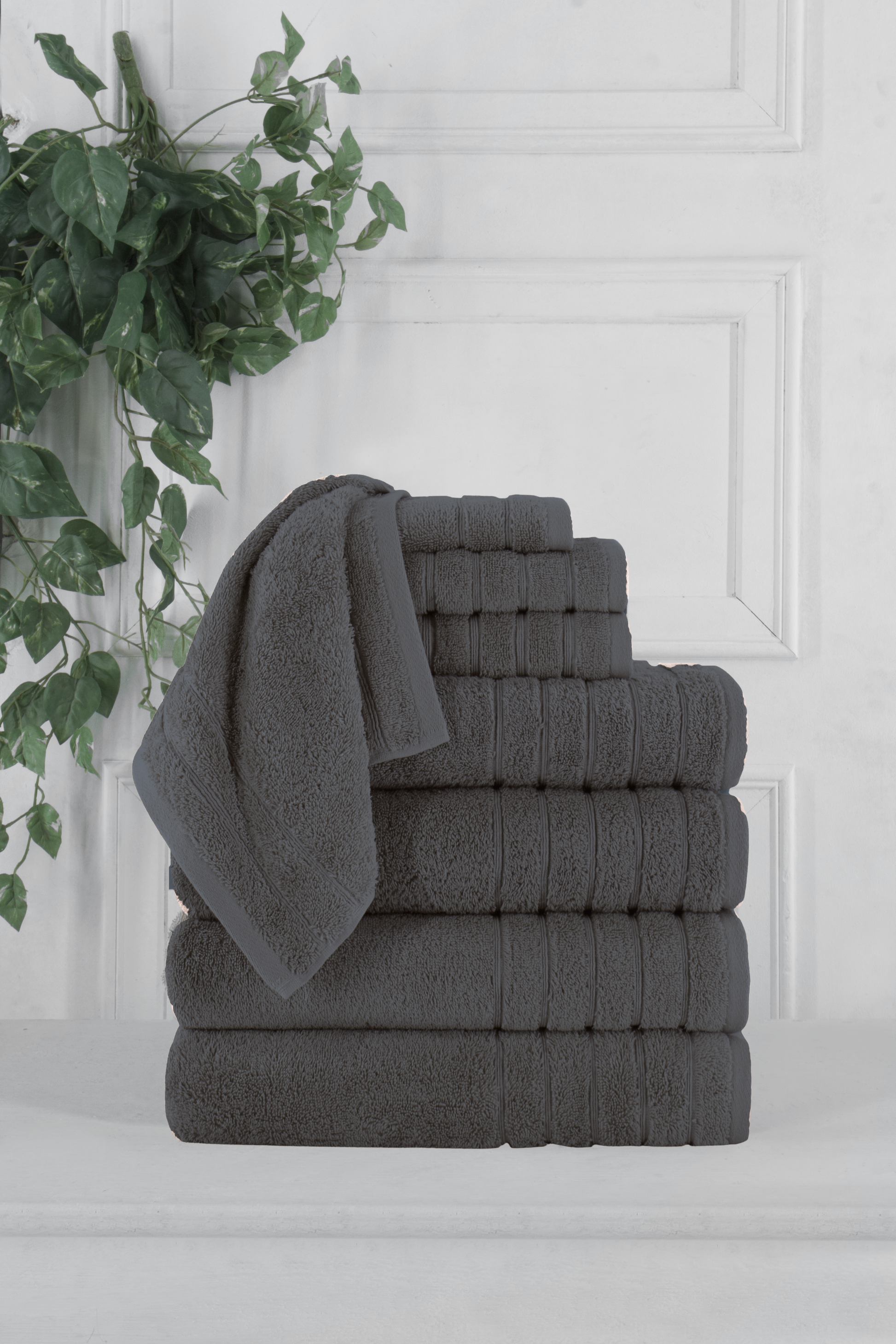 MANOR RIDGE Turkish Cotton 700 GSM 8 Piece Towel Set, Super Soft