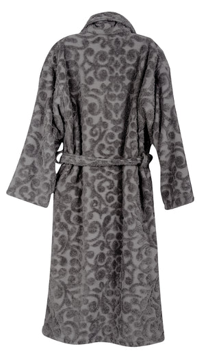 Duchene Jacquard Turkish Cotton Bathrobe - Classic Turkish Towels