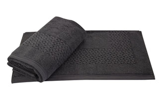 Hardwick Jacquard Turkish Cotton Bath Mat - 2 Pieces - Classic Turkish Towels