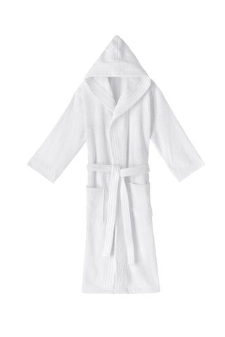 Hooded Terry Turkish Cotton Bathrobe - Classic Turkish Towels