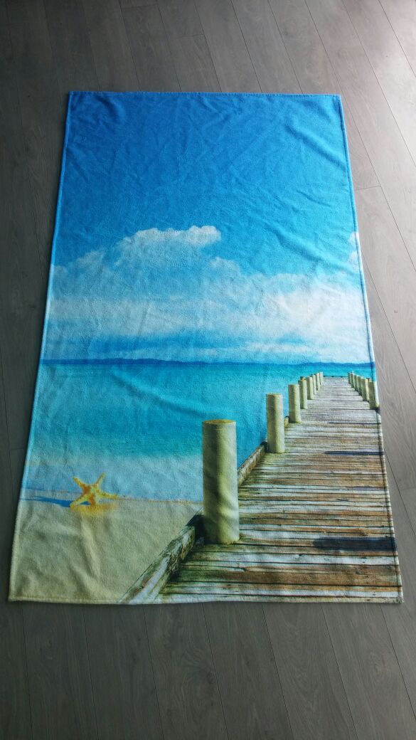 Miami Printed Turkish Cotton Summer Beach Towel - Classic Turkish Towels