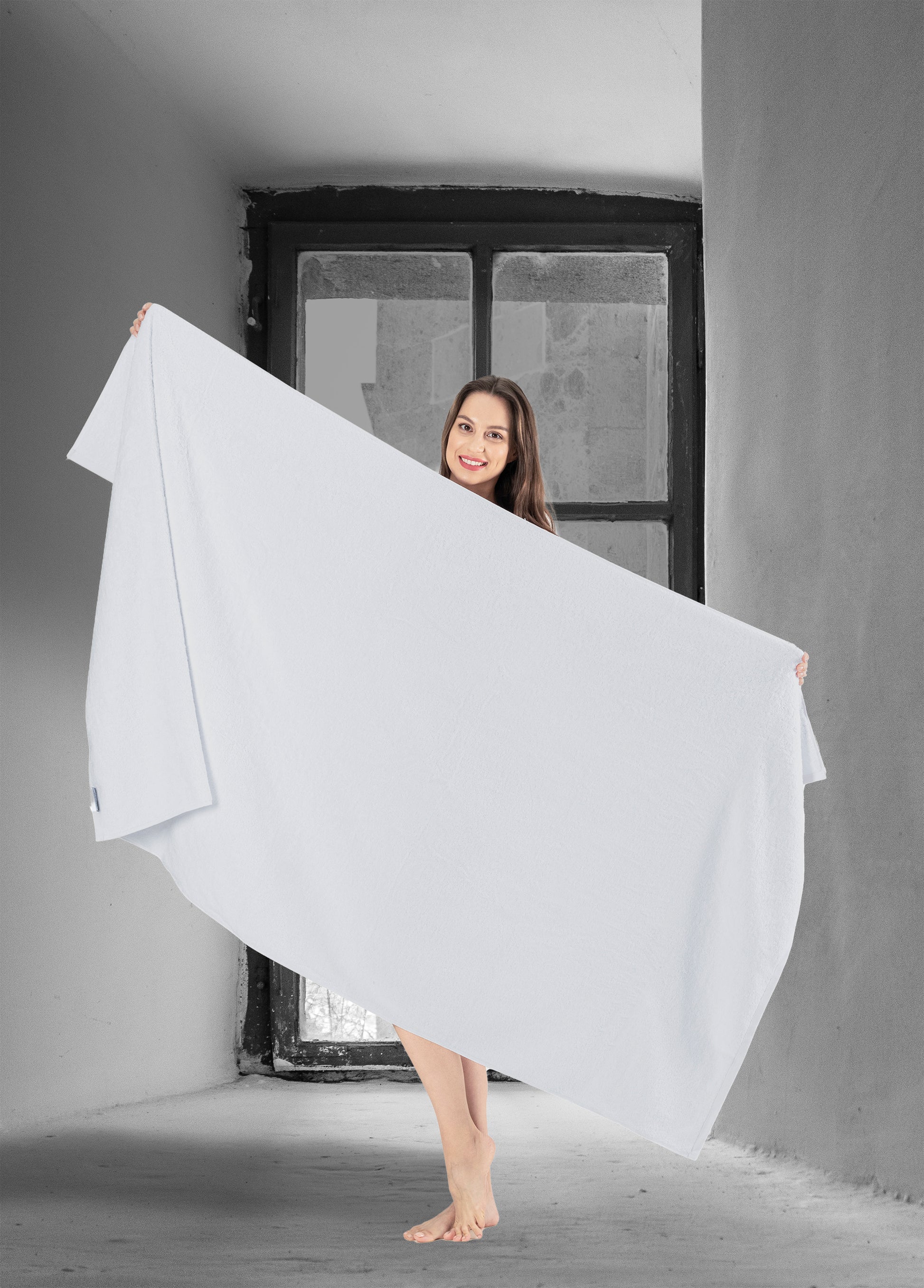 Nine West Luxury 40 x 80 Jumbo Bath Sheet 100% Turkish Cotton Bath Sheet  Towel