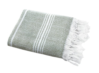 Luxury Thick Peshtemal Turkish Cotton Bath Sheet Towel - 40 X 70 - Hand Knotted - Classic Turkish Towels