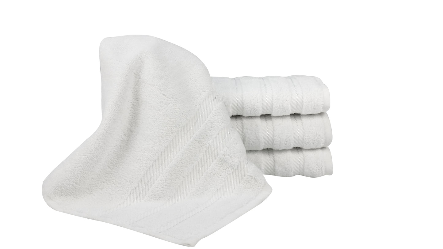 Antalya Turkish Cotton Hand Towels - 4 Pieces - Classic Turkish Towels