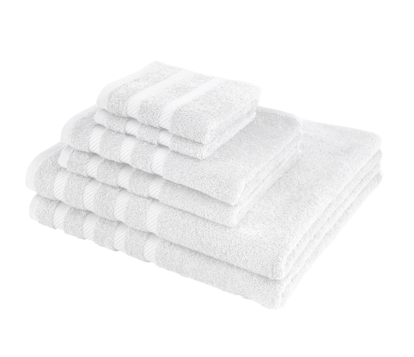 Antalya Turkish Cotton Bath, Hand, Washcloth Hotel Collection - 6 pc Towel Set - Classic Turkish Towels