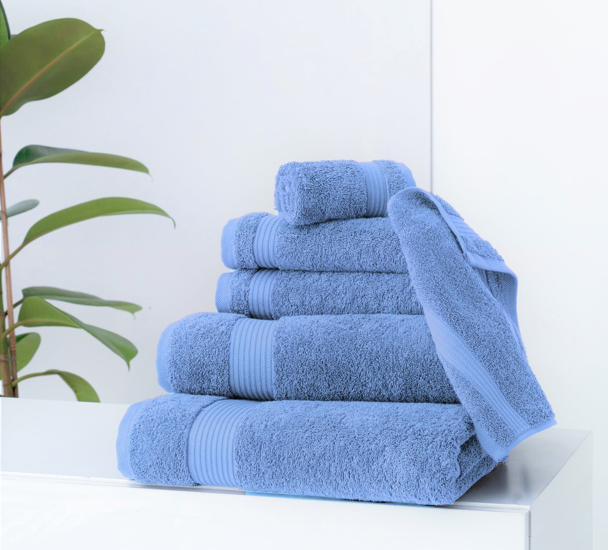 Classic Turkish Towels - Premium Cotton Quick-Dry 9 PC Bath Towel and Bath  Mat Set - Soft, Lightweight, Bathroom Towels Made with 100% Turkish Cotton