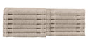 Amadeus Luxury Turkish Cotton Soft Washcloths - 12 Pieces - Classic Turkish Towels