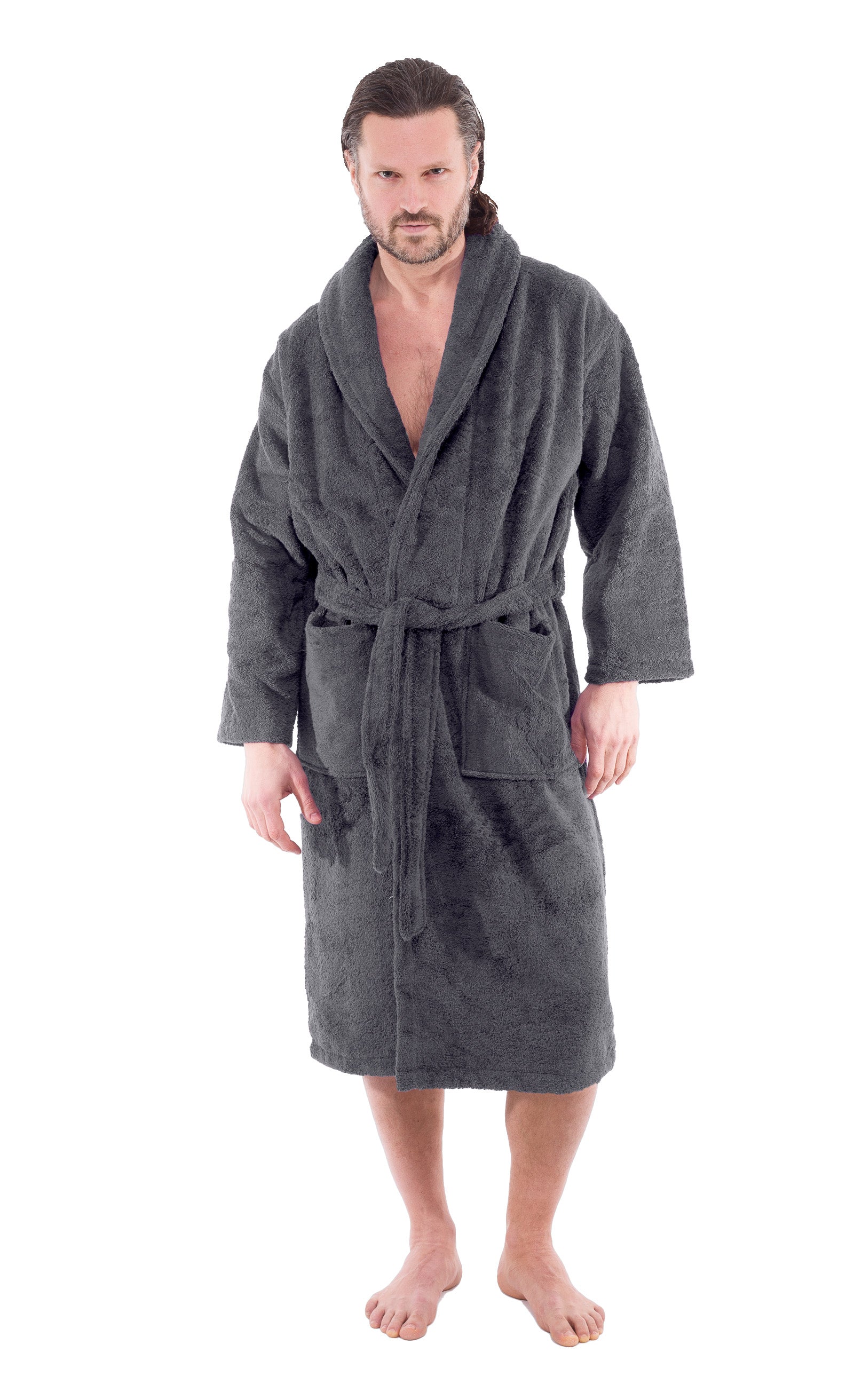 Winter Cotton Bathrobe Men's Plus Size Bathrobes Unisex Luxury