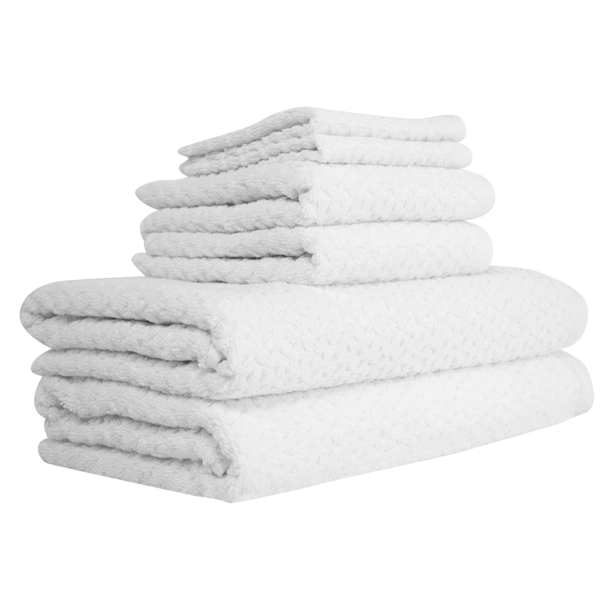 Hardwick Jacquard Turkish Cotton Towel Set of 6 - Classic Turkish Towels