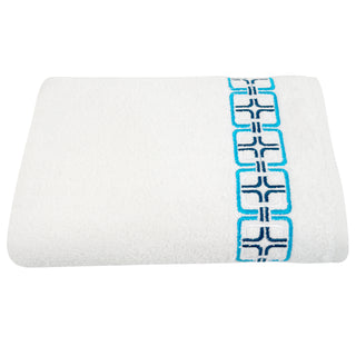 May Embroidered Turkish Cotton Bath Towel - Classic Turkish Towels