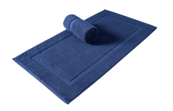 Cambridge Turkish Cotton Panel Bath Mat - 2 Pieces - Classic Turkish Towels